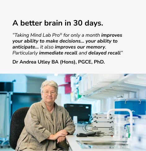 Mind Lab Pro® MLP® v4 Universal Nootropic™ Brain Booster Supplement for Focus, Memory, Clarity, Energy - 60-Count - Plant-Based, Naturally Sourced Memory Vitamins for Better Brain Health